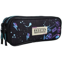 VADOBAG Prazna pernica sa dve pregrade Skooter game face on/ crna