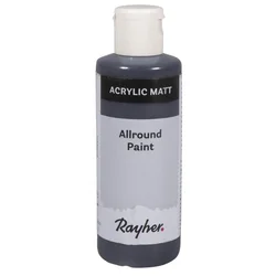 Rayher. Akrilna barva, črna, 80ml