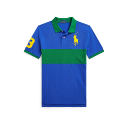 Polo Ralph Lauren Majica, safirno plava / žuta / tamno zelena