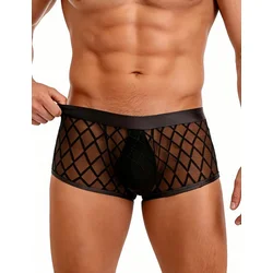 SuperLove Sexy Sheer Men Boxer 56 Black M