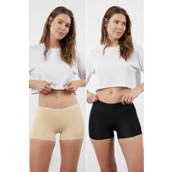 Trendyol Black-Skin 2 Pack Micro Boxer Panties
