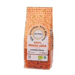 Gluteno Bio testenine brez glutena 100% rdeča leča 8 x 250g