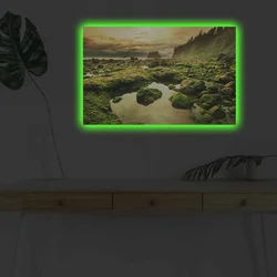 Wallity Slika sa LED osvetljenjem 4570DHDACT-163, 45x70 cm