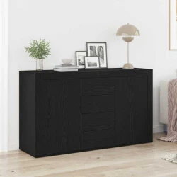 Kreveta Crni hrast 120 x 36 x 69 cm Konstruirano drvo