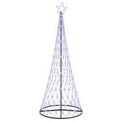 LED božićno drvce s 295 LED svjetlima Plava 250 cm Metal