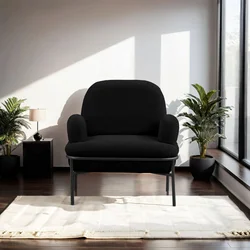 Atelier del Sofa Fotelja Aster, 85 x 80 x 53 cm, Crna