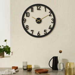 WALLXPERT Zidni sat Stroke Metal Wall Clock APS115
