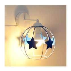 Dečija zidna lampa STARS 1xE27/15W/230V plava/bela