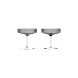 Komplet kozarcev za šampanjec ferm LIVING Ripple 150 ml 2-pack