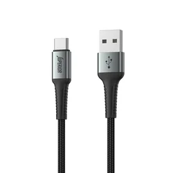 SUPERIOR USB data kabal SU-K104 , Fast, 27W, 3A, USB A na Type C , 1m, Crni