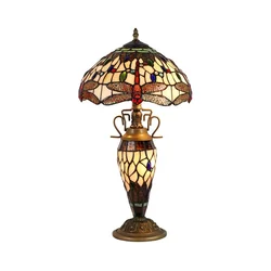 Prezent 1710 - Stona lampa TIFFANY 2xE27/60W + 1xE14/7W/230V