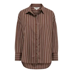 ONLY Bluza ONLOREGON ALVA čokolada / bela