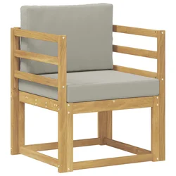 2 Komad Set vanjskih sofa Poliester Bijela i svijetlosiva