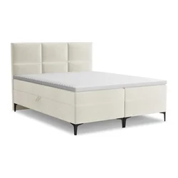 Bež boxspring postelja s prostorom za shranjevanje 160x200 cm Pakalana – Makamii