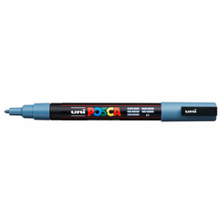 ARTMIE Marker Uni posca PC-3M, 0.9-1.3 mm, Tamnosivi