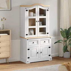 Kreveta Corona Bijelo 100 x 48,5 x 179 cm Čvrsto borovo drvo