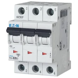 Eaton Preobremenilno stikalo 6kA PL6-B20/3