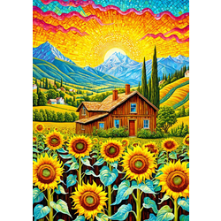Enjoy - Puzzle Sončnična hiša - 1 000 kosov