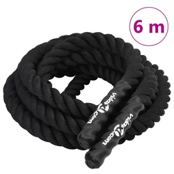 Borbeno uže crno 6 m 4,5 kg poliester