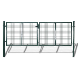 Vrata za ogradu Čelik 300x100 cm Zelena