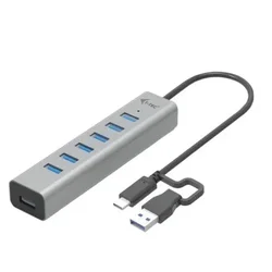 I-TEC USB-C Hub z 7 priključki in polnjenjem PD