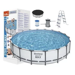 BESTWAY Okrugli bazen sa metalnim okvirom/ merdevinama i filter pumpom 549x122m Steel Pro max/