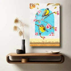 Wallity Dekorativna slika na kaljenom staklu, 50x70cm, Šarena