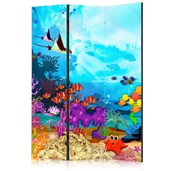 artgeist Paravan Colourful Fish, 3-Delni, Dvostranski
