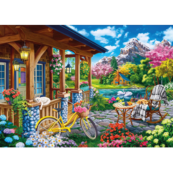 KS Games - Puzzle Barvita hiša v bližini jezera - 500 kosov