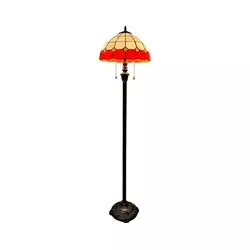 Brilagi - Tiffany vitražna podna lampa SIENNA 2xE27/60W/230V