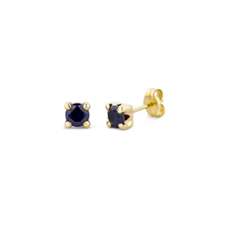 DIAMANT LETERNEL Uhani Ohrringe aus 375 Gelbgold mit Saphir zlata