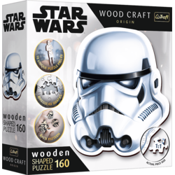 Trefl Wood Craft Origin Puzzle Star Wars: Čelada Stormtrooperja 160 kosov