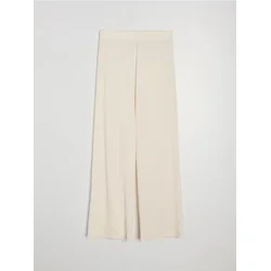 Sinsay - Strukturirane wide leg pantalone - nude