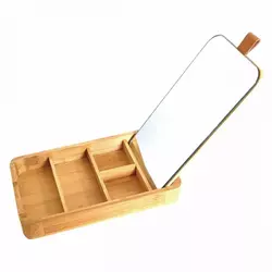 KINGHOFF KH1695 KUTIJA ZA NAKIT I ŠMINKU BAMBUS 24X14X3.5CM