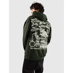 Dravus Positive Message moški pulover s kapuco forest green