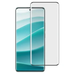 Zaščitno kaljeno steklo 3D z okvirjem za Xiaomi Redmi Note 14 5G – črno