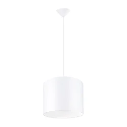 Sollux SL.1403 - Luster na sajli NOVA 1xE27/15W/230V, prečnik 30 cm, bela