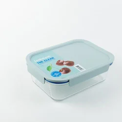 Lock n Lock Staklena posuda za hranu The Clear 2l, Svetloplava