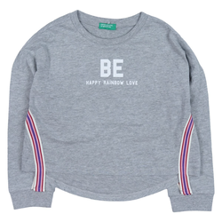 Benetton majica 3VR5C10E8 siva D S