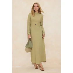 Trendyol Modest Ženska haljina Tctss26Eb00004, Kaki
