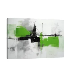 Canvas Slika na platnu Dinamično zelenilo 3, Bez rama, 90 x 60 cm