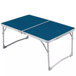 Plavi sklopivi sto za kampovanje