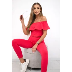 Set with ruffle raspberry