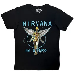Nirvana In Utero Neon Blue Carbon Black L Majica