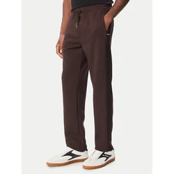 KARL LAGERFELD Spodnji del trenirke 705012 564902 Temno rjava Regular Fit