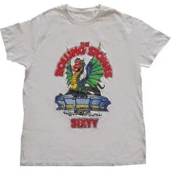 The Rolling Stones Sixty Stadium Dragon (Puff Print) White L Majica