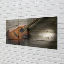 tulup.si Slika na steklu Kitara 100x50 cm 2 obešalnika