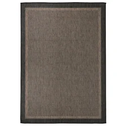 shumee vidaXL Zunanja preproga, ravno tkana, 140x200 cm, temno rjava