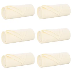 Pokrivači za bacanje 6 pcs Krema 200 x 150 cm Runo