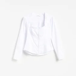 Reserved - Pamučna bluza sa falbanama